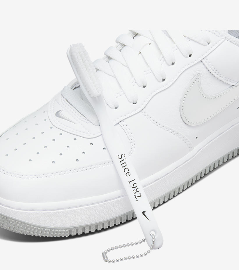 【国内 12/3 発売予定】ナイキ エア フォース 1 ロー “カラー オブ ザ マンス/ホワイト/メタリックシルバー” (NIKE AIR FORCE 1 LOW “Color of the Month/White/Metallic Silver”) [DZ6755-100]