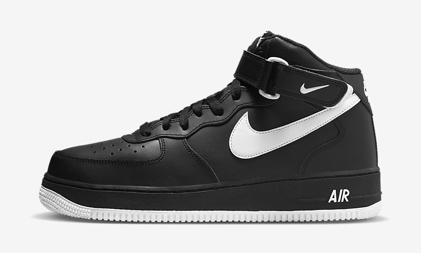 2022年 発売予定！ナイキ エア フォース 1 ミッド “ブラック/ホワイト” (NIKE AIR FORCE 1 MID “Black/White”) [DV0806-001]