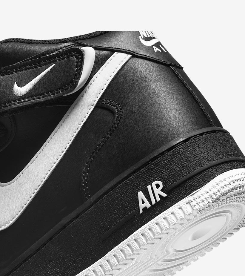 2022年 発売予定！ナイキ エア フォース 1 ミッド “ブラック/ホワイト” (NIKE AIR FORCE 1 MID “Black/White”) [DV0806-001]