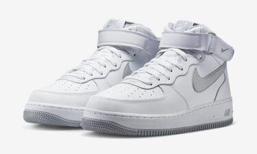 2023年 発売予定！ナイキ エア フォース 1 ミッド “ホワイト/グレー” (NIKE AIR FORCE 1 MID “White/Grey”) [DV0806-100]