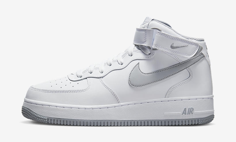 2023年 発売予定！ナイキ エア フォース 1 ミッド “ホワイト/グレー” (NIKE AIR FORCE 1 MID “White/Grey”) [DV0806-100]