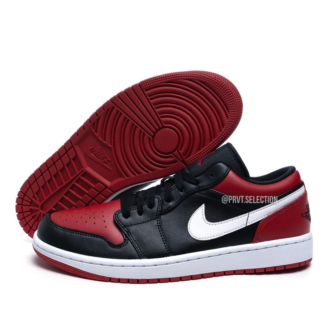 【国内 3/19 発売】ナイキ エア ジョーダン 1 ロー “ブレッドトゥ” (NIKE AIR JORDAN 1 LOW “Bred Toe/Black/Red/White”) [553558-066]