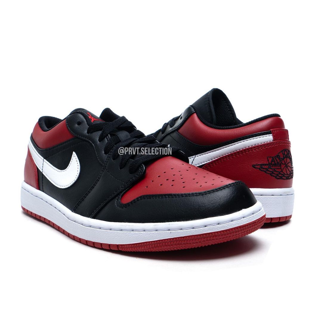 【国内 3/19 発売】ナイキ エア ジョーダン 1 ロー “ブレッドトゥ” (NIKE AIR JORDAN 1 LOW “Bred Toe/Black/Red/White”) [553558-066]