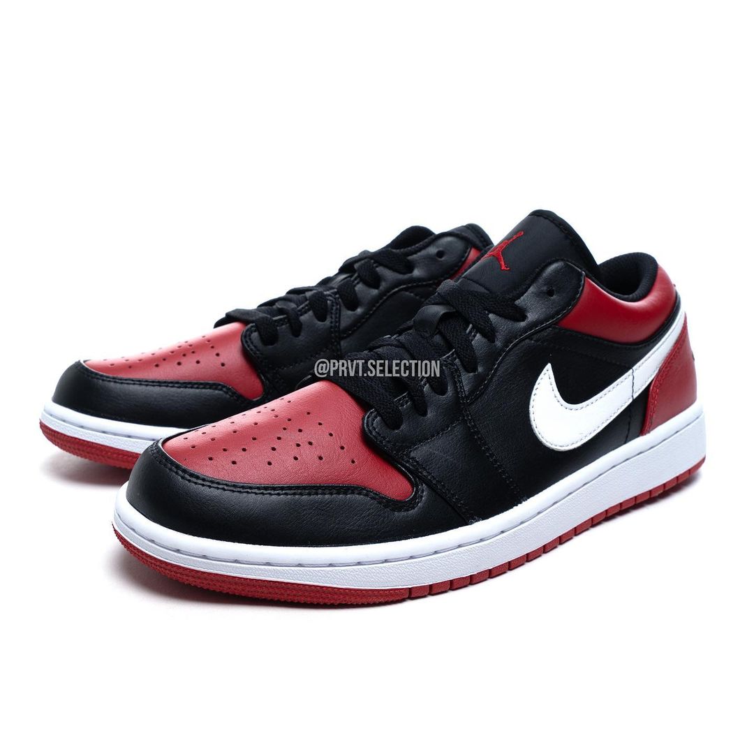 【国内 3/19 発売】ナイキ エア ジョーダン 1 ロー “ブレッドトゥ” (NIKE AIR JORDAN 1 LOW “Bred Toe/Black/Red/White”) [553558-066]