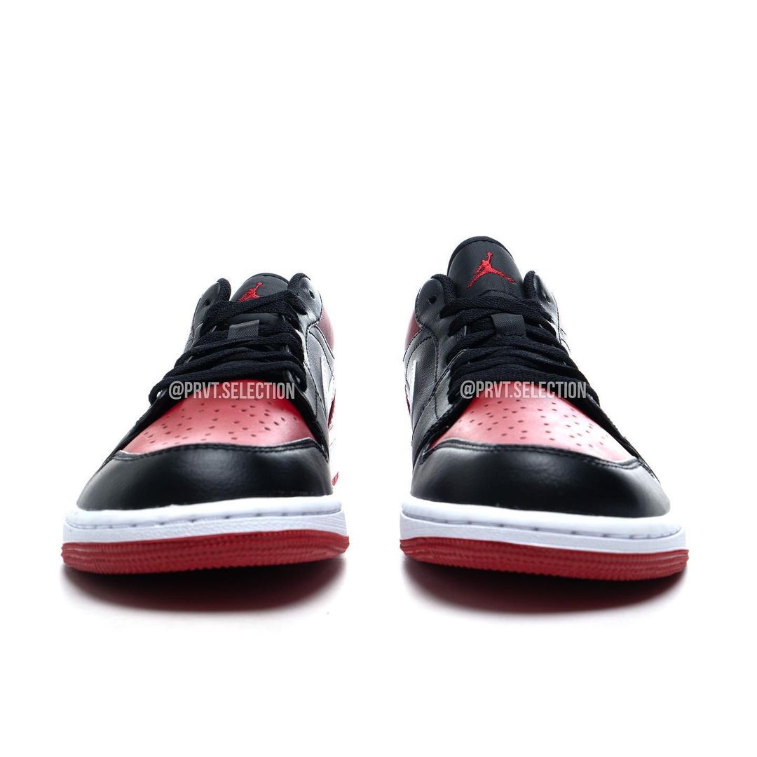 【国内 3/19 発売】ナイキ エア ジョーダン 1 ロー “ブレッドトゥ” (NIKE AIR JORDAN 1 LOW “Bred Toe/Black/Red/White”) [553558-066]