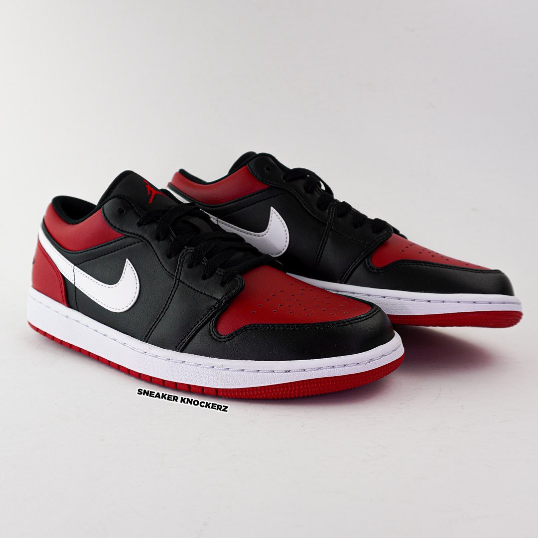 【国内 3/19 発売】ナイキ エア ジョーダン 1 ロー “ブレッドトゥ” (NIKE AIR JORDAN 1 LOW “Bred Toe/Black/Red/White”) [553558-066]