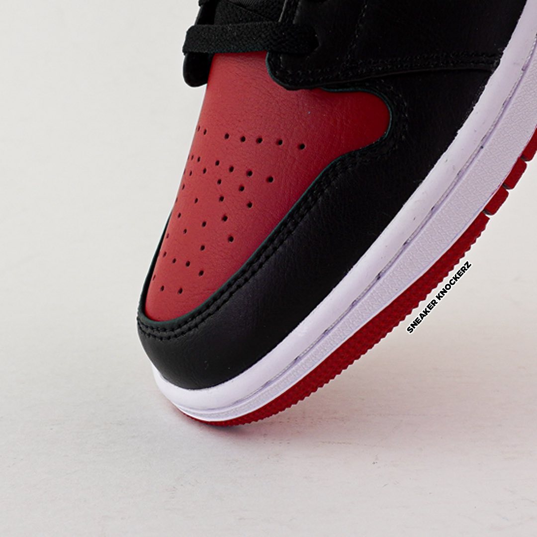 【国内 3/19 発売】ナイキ エア ジョーダン 1 ロー “ブレッドトゥ” (NIKE AIR JORDAN 1 LOW “Bred Toe/Black/Red/White”) [553558-066]