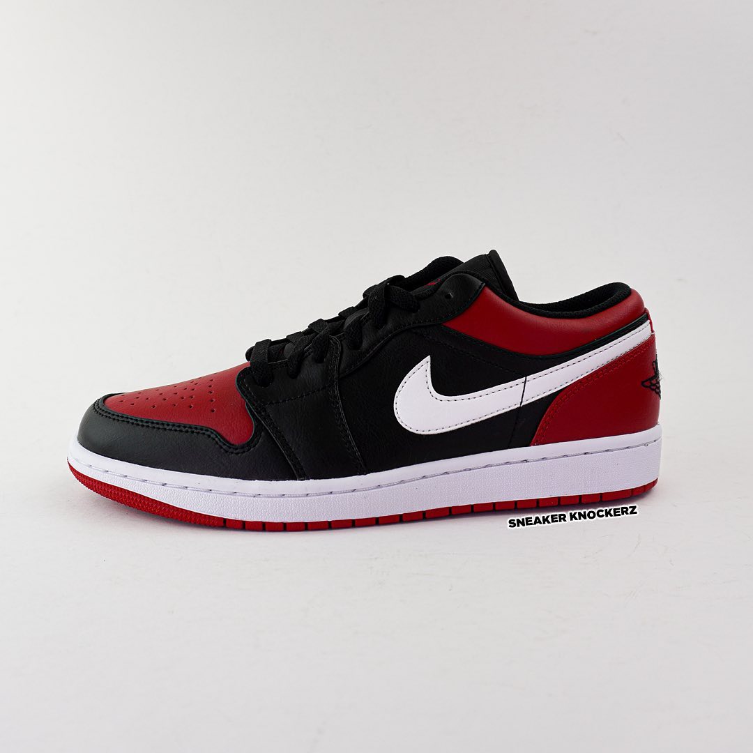 【国内 3/19 発売】ナイキ エア ジョーダン 1 ロー “ブレッドトゥ” (NIKE AIR JORDAN 1 LOW “Bred Toe/Black/Red/White”) [553558-066]