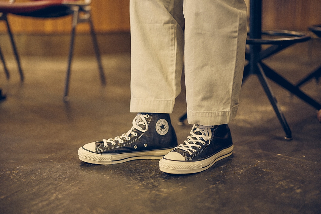 【国内 12/2 発売】姫路レザーを使用した BILLY’S × CONVERSE 別注 LEATHER ALL STAR J HI x E-WAX (ビリーズ コンバース レザー オールスター)