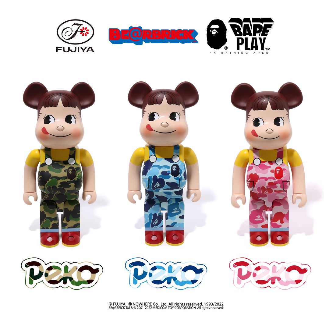 フィギュア A APE - BAPE FUJIYA ABC CAMO PEKO BE@RBRICK 1000の通販 by eshop｜アベイ