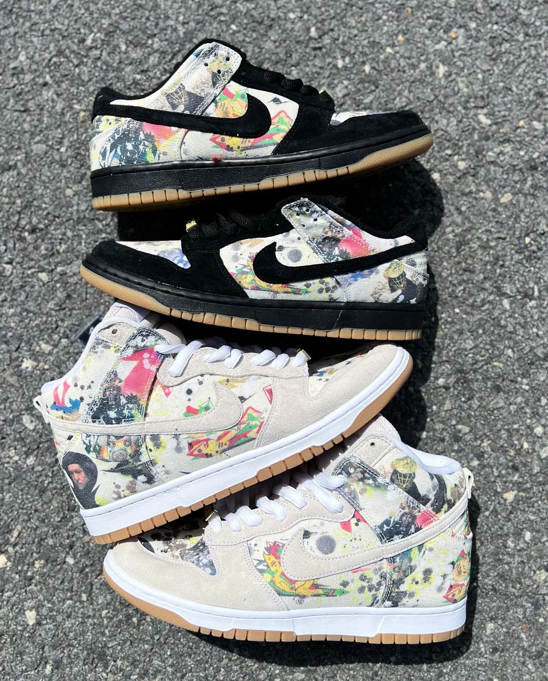 【国内 9/2 発売予定】シュプリーム × ナイキ SB ダンク ロー/ハイ “ラメルジー” (SUPREME NIKE SB DUNK LOW/HIGH 2023 “Rammellzee”) [FD8778-001/FD8779-100]