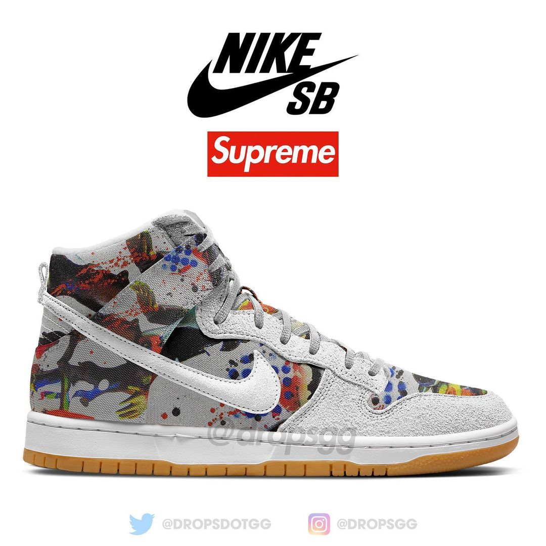 【国内 9/2 発売予定】シュプリーム × ナイキ SB ダンク ロー/ハイ “ラメルジー” (SUPREME NIKE SB DUNK LOW/HIGH 2023 “Rammellzee”) [FD8778-001/FD8779-100]