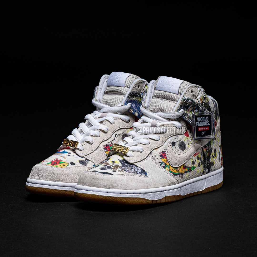 【国内 9/2 発売予定】シュプリーム × ナイキ SB ダンク ロー/ハイ “ラメルジー” (SUPREME NIKE SB DUNK LOW/HIGH 2023 “Rammellzee”) [FD8778-001/FD8779-100]