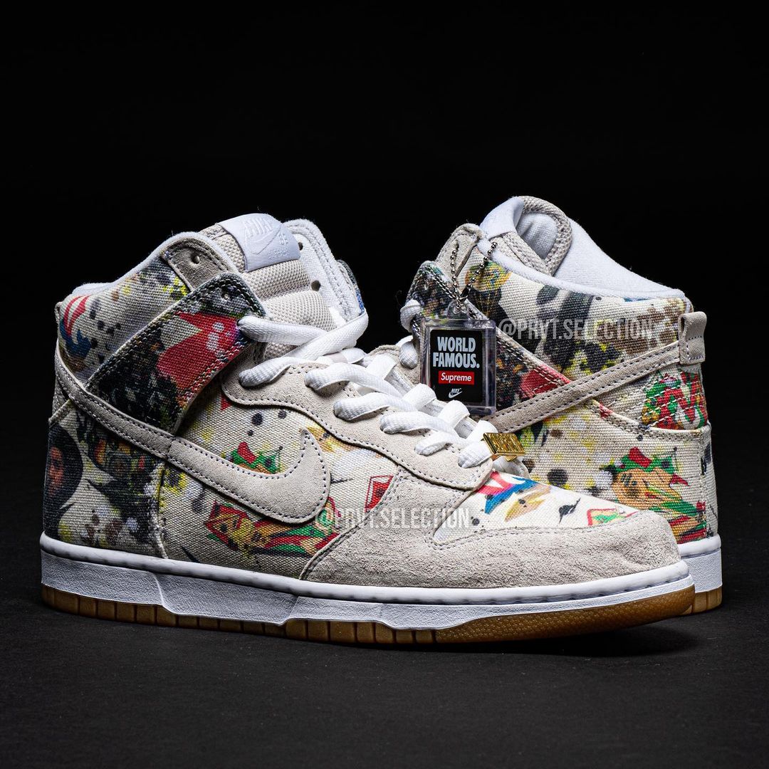 【国内 9/2 発売予定】シュプリーム × ナイキ SB ダンク ロー/ハイ “ラメルジー” (SUPREME NIKE SB DUNK LOW/HIGH 2023 “Rammellzee”) [FD8778-001/FD8779-100]