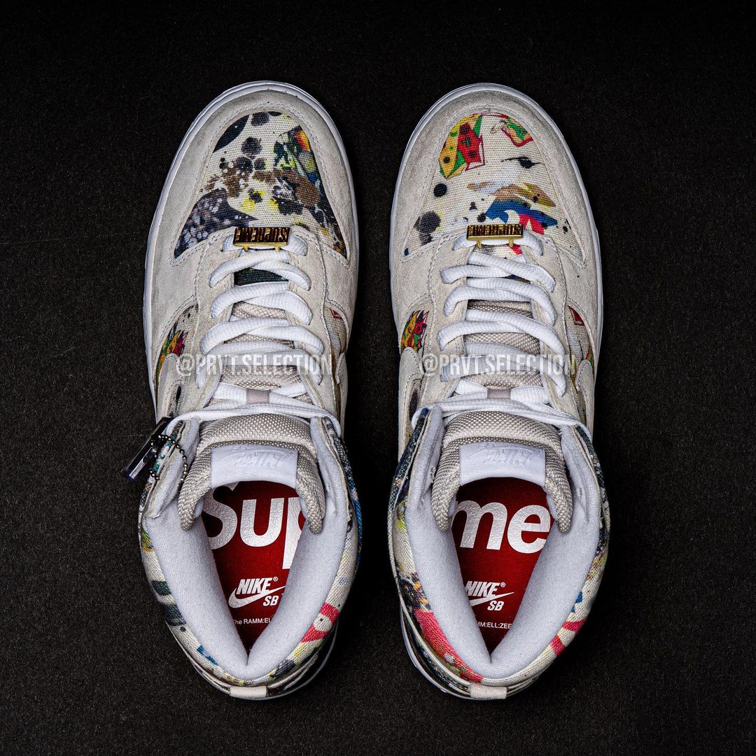 【国内 9/2 発売予定】シュプリーム × ナイキ SB ダンク ロー/ハイ “ラメルジー” (SUPREME NIKE SB DUNK LOW/HIGH 2023 “Rammellzee”) [FD8778-001/FD8779-100]