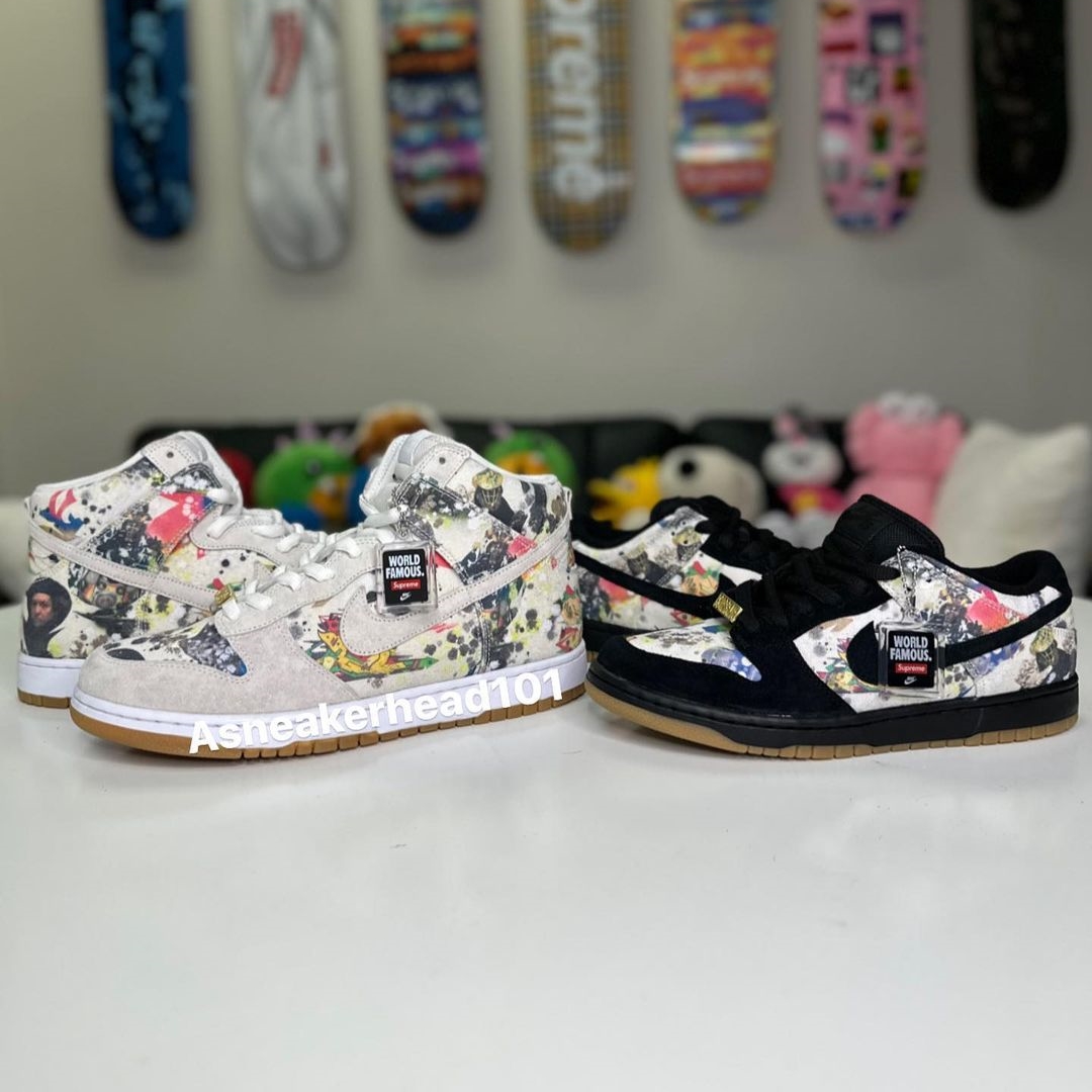 【国内 9/2 発売予定】シュプリーム × ナイキ SB ダンク ロー/ハイ “ラメルジー” (SUPREME NIKE SB DUNK LOW/HIGH 2023 “Rammellzee”) [FD8778-001/FD8779-100]