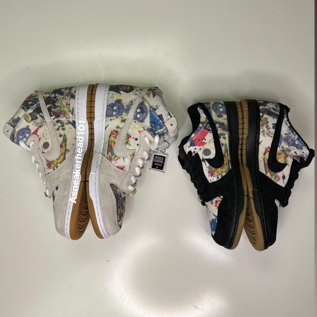 【国内 9/2 発売予定】シュプリーム × ナイキ SB ダンク ロー/ハイ “ラメルジー” (SUPREME NIKE SB DUNK LOW/HIGH 2023 “Rammellzee”) [FD8778-001/FD8779-100]