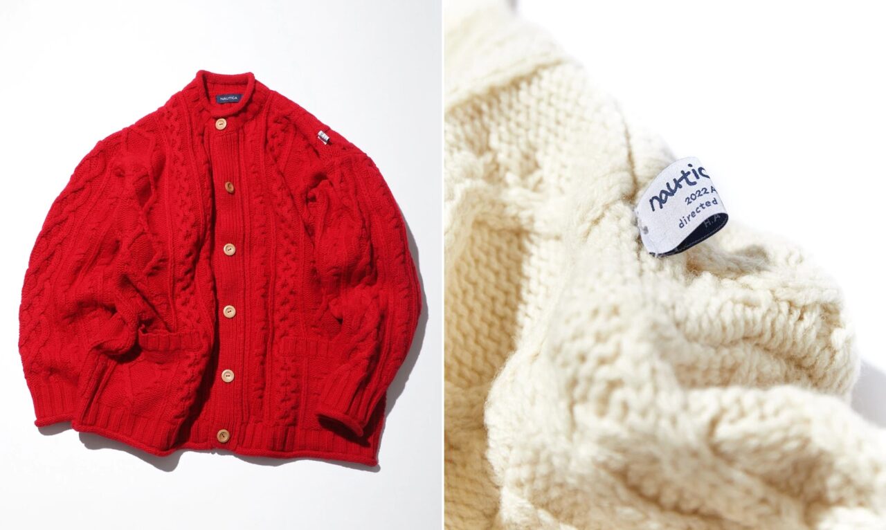 ファッションディレクターの長谷川昭雄氏のディレクションでリスタート「NAUTICA/ノーティカ」 "Fisherman Rollneck Cardigan"