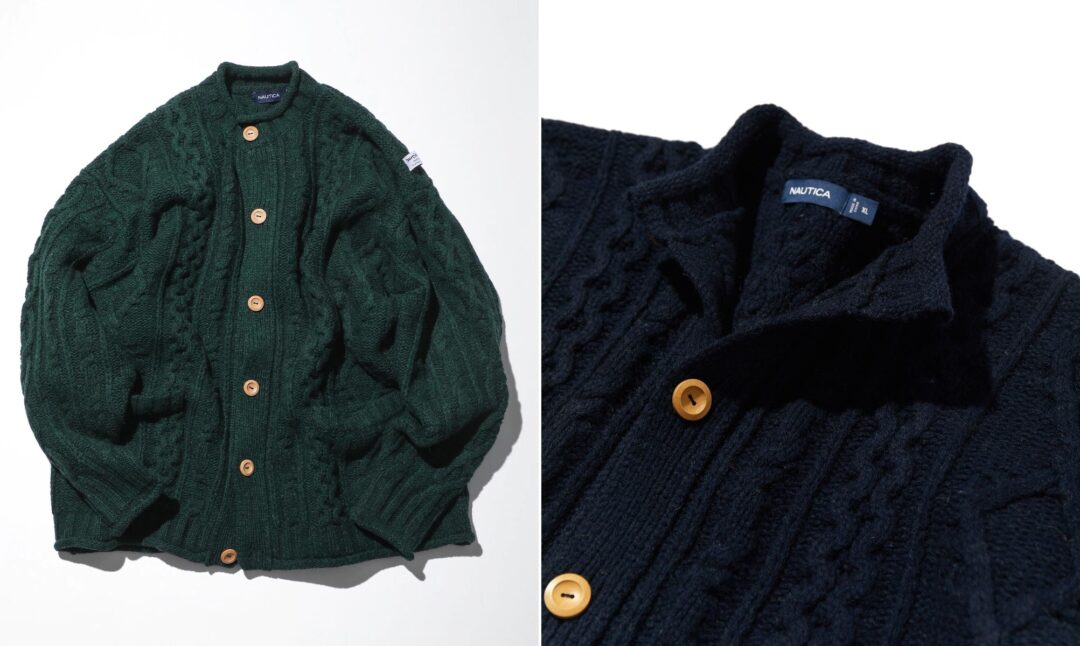 ファッションディレクターの長谷川昭雄氏のディレクションでリスタート「NAUTICA/ノーティカ」 “Fisherman Rollneck Cardigan”