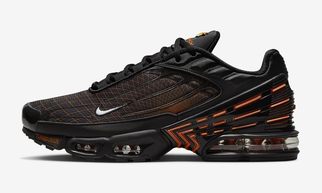 海外発売！ナイキ エア マックス プラス “ブラック/セフティオレンジ” (NIKE AIR MAX PLUS “Black/Safety Orange”) [FB3352-001]