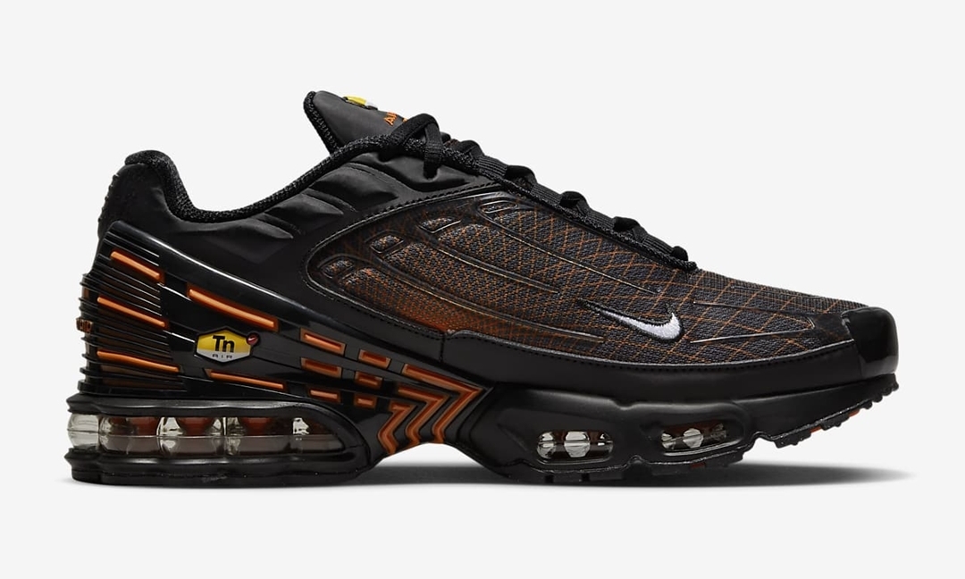 海外発売！ナイキ エア マックス プラス “ブラック/セフティオレンジ” (NIKE AIR MAX PLUS “Black/Safety Orange”) [FB3352-001]