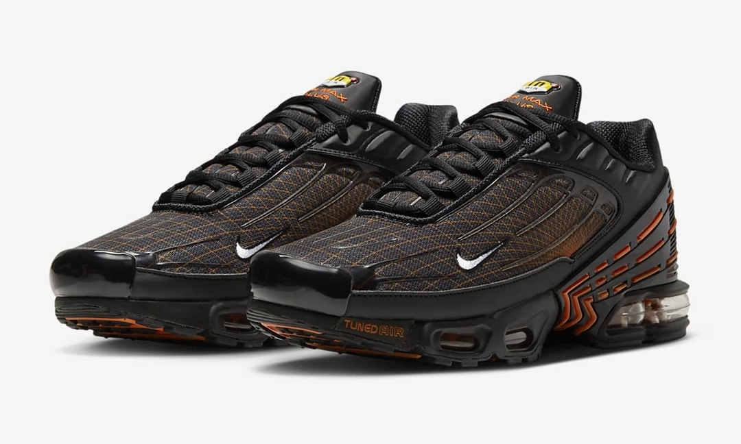 海外発売！ナイキ エア マックス プラス “ブラック/セフティオレンジ” (NIKE AIR MAX PLUS “Black/Safety Orange”) [FB3352-001]