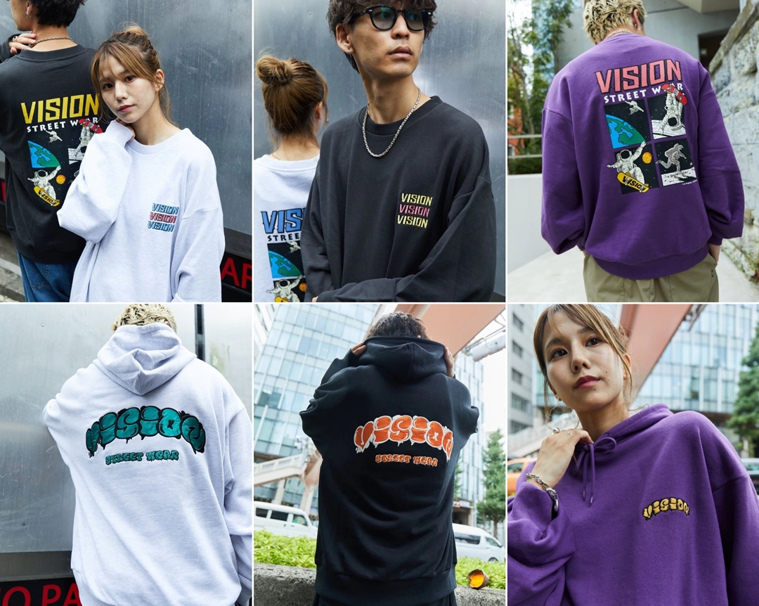 PUBLUX × VISION STREET WEAR 別注 スケボーバックプリントスウェット/タギングワッペングラフィックパーカーが発売 (パブリュクス ヴィジョン ストリート ウェア)