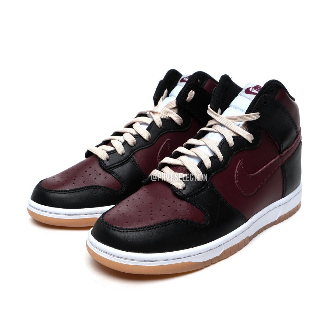 2022年 発売予定！ナイキ ダンク ハイ “ブラック/バーガンディ” (NIKE DUNK HIGH “Black/Burgundy”)