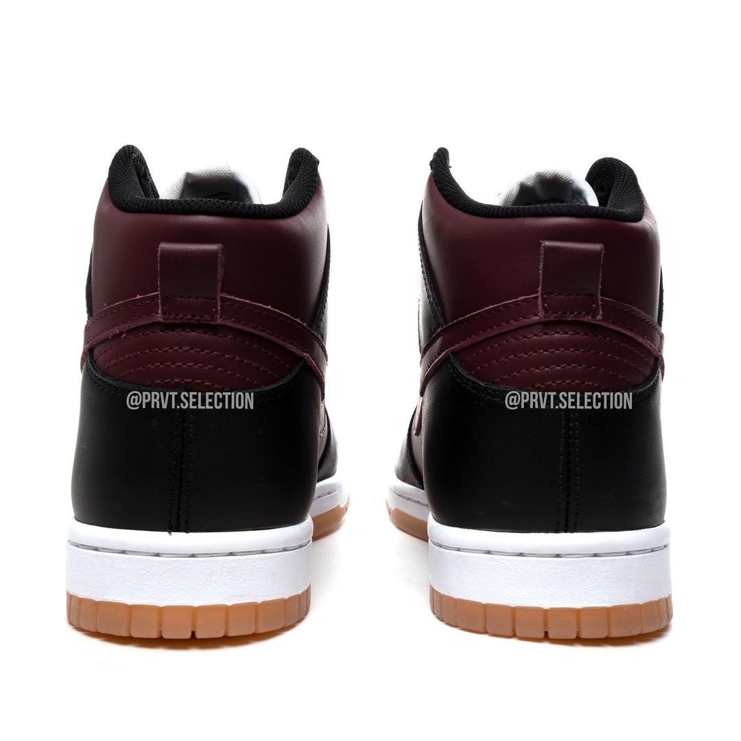 2022年 発売予定！ナイキ ダンク ハイ “ブラック/バーガンディ” (NIKE DUNK HIGH “Black/Burgundy”)