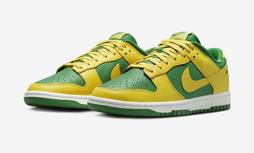 【国内 2/7 発売】ナイキ ダンク ロー レトロ “リバースブラジル (NIKE DUNK LOW RETRO “Reverse Brazil/Apple Green and Yellow Strike”) [DV0833-300]