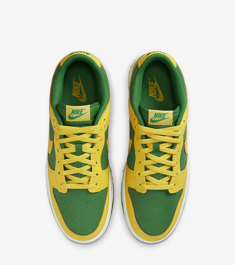 【国内 2/7 発売】ナイキ ダンク ロー レトロ “リバースブラジル (NIKE DUNK LOW RETRO “Reverse Brazil/Apple Green and Yellow Strike”) [DV0833-300]