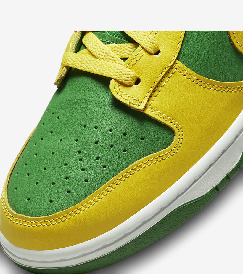 【国内 2/7 発売】ナイキ ダンク ロー レトロ “リバースブラジル (NIKE DUNK LOW RETRO “Reverse Brazil/Apple Green and Yellow Strike”) [DV0833-300]