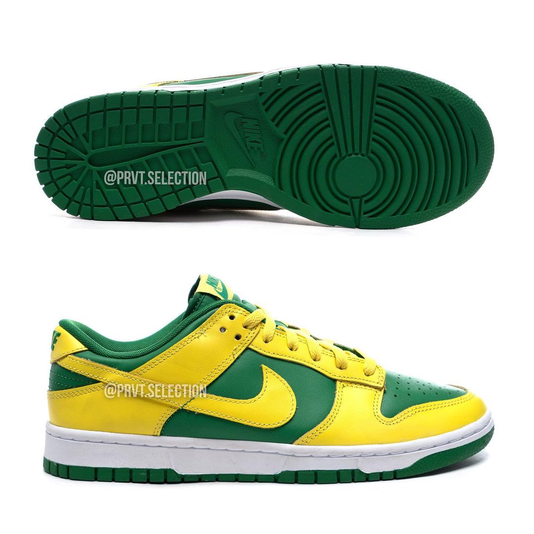 【国内 2/7 発売】ナイキ ダンク ロー レトロ “リバースブラジル (NIKE DUNK LOW RETRO “Reverse Brazil/Apple Green and Yellow Strike”) [DV0833-300]