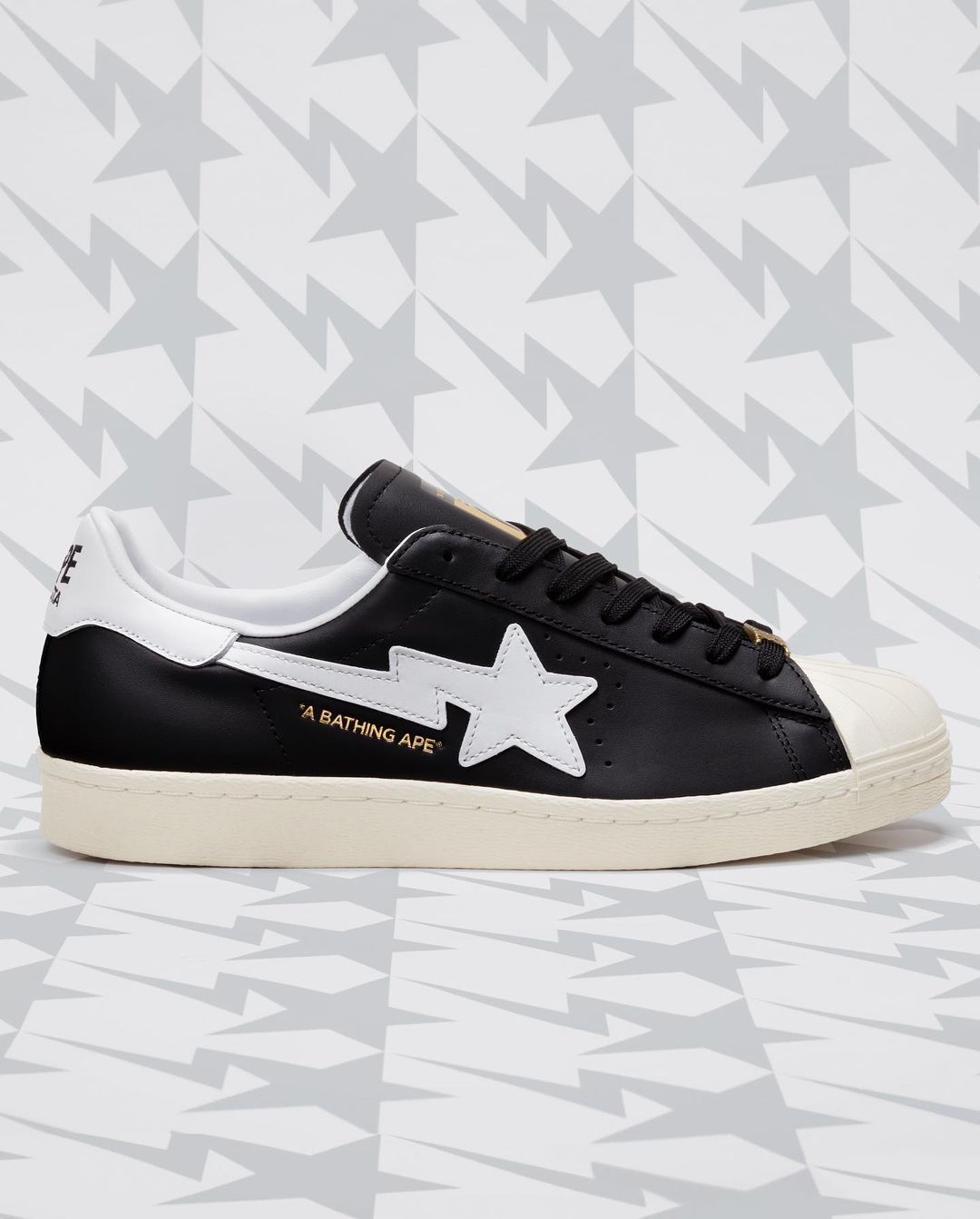 【国内 11/10 発売】A BATHING APE × adidas Originals SUPERSTAR 80s “Black/White” (ア ベイシング エイプ アディダス オリジナルス スーパースター) [IF2385]