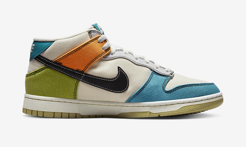 【国内 3/1 発売】ナイキ ダンク ミッド “マルチカラーキャンバス” (NIKE DUNK MID “Multi-Color Canvas”) [DV0830-100]