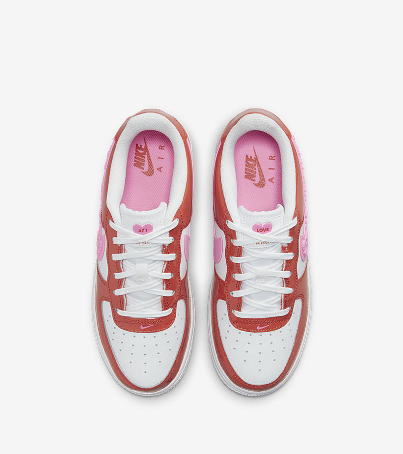 【国内 2/1 発売】ナイキ GS エア フォース 1 07 ロー “バレンタイン” (NIKE GS AIR FORCE 1 07 LOW “2023 Valentine”) [FD1031-600]