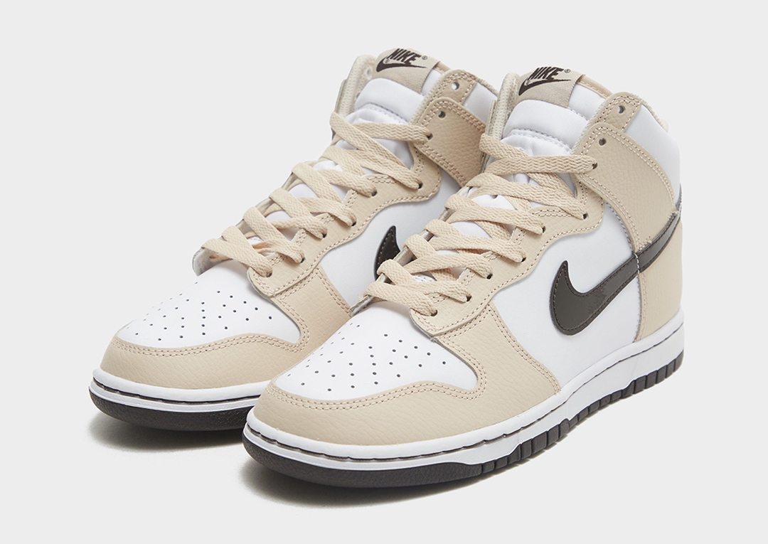 【リーク】ナイキ ダンク ハイ “パテントスウッシュ/ホワイト/ベージュ” (NIKE DUNK HIGH “Patent Swoosh/White/Beige”)