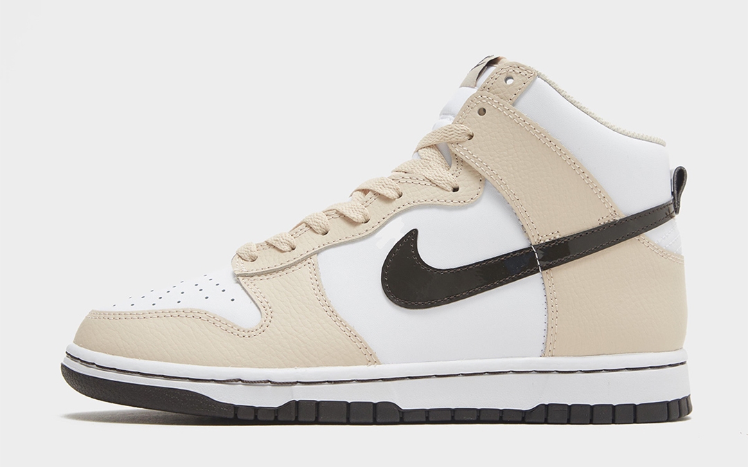 【リーク】ナイキ ダンク ハイ “パテントスウッシュ/ホワイト/ベージュ” (NIKE DUNK HIGH “Patent Swoosh/White/Beige”)