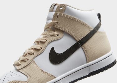 【リーク】ナイキ ダンク ハイ “パテントスウッシュ/ホワイト/ベージュ” (NIKE DUNK HIGH “Patent Swoosh/White/Beige”)