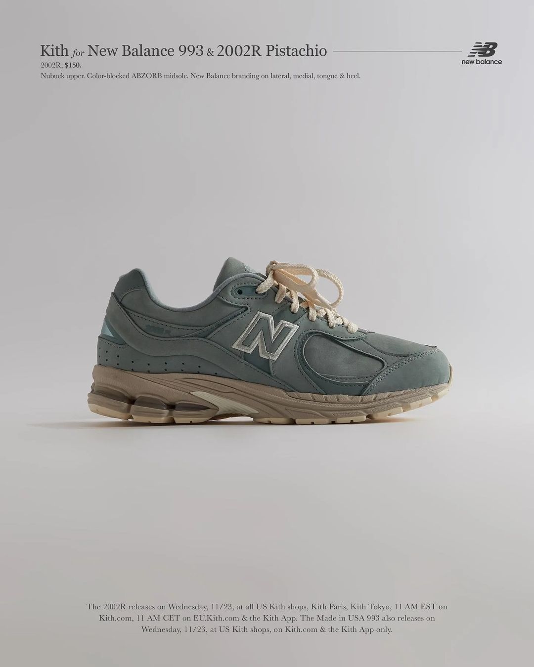 【国内 11/23 発売】ブラックフライデーに向けた一足！KITH Ronnie Fieg × New Balance M993 & M2002 “Pistachio” (キス ニューバランス “ピスタチオ” BLACK FRIDAY)