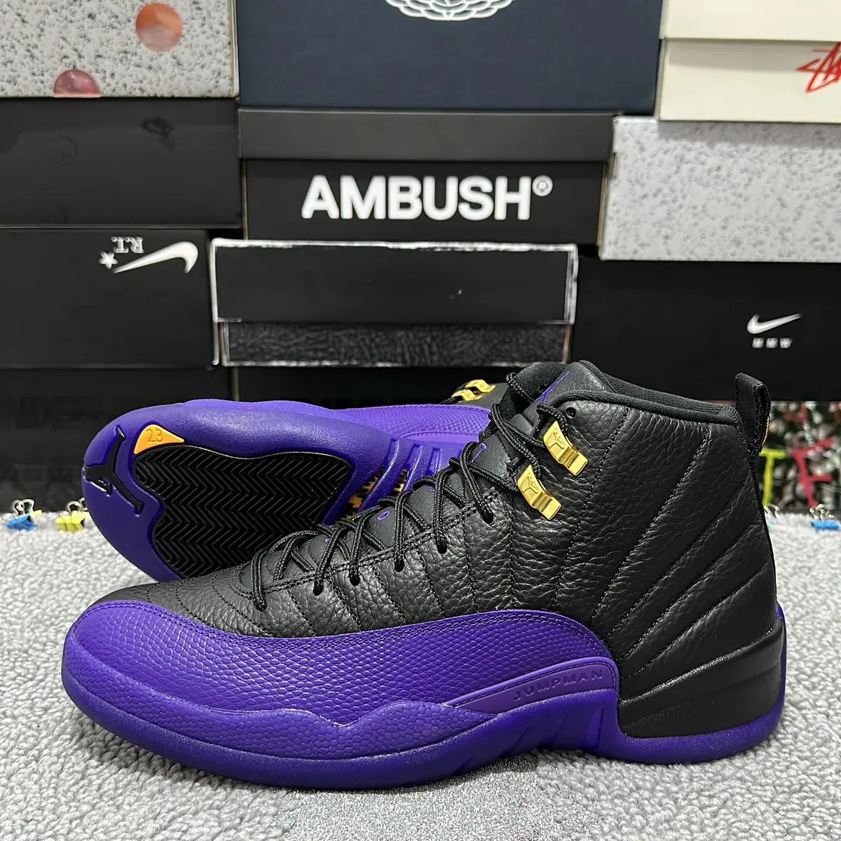 海外 8/12 発売予定！ナイキ エア ジョーダン 12 “レイカーズ/ブラック/フィールドパープル” (NIKE AIR JORDAN 12 “Lakers/Black/Field Purple”) [CT8013-057]