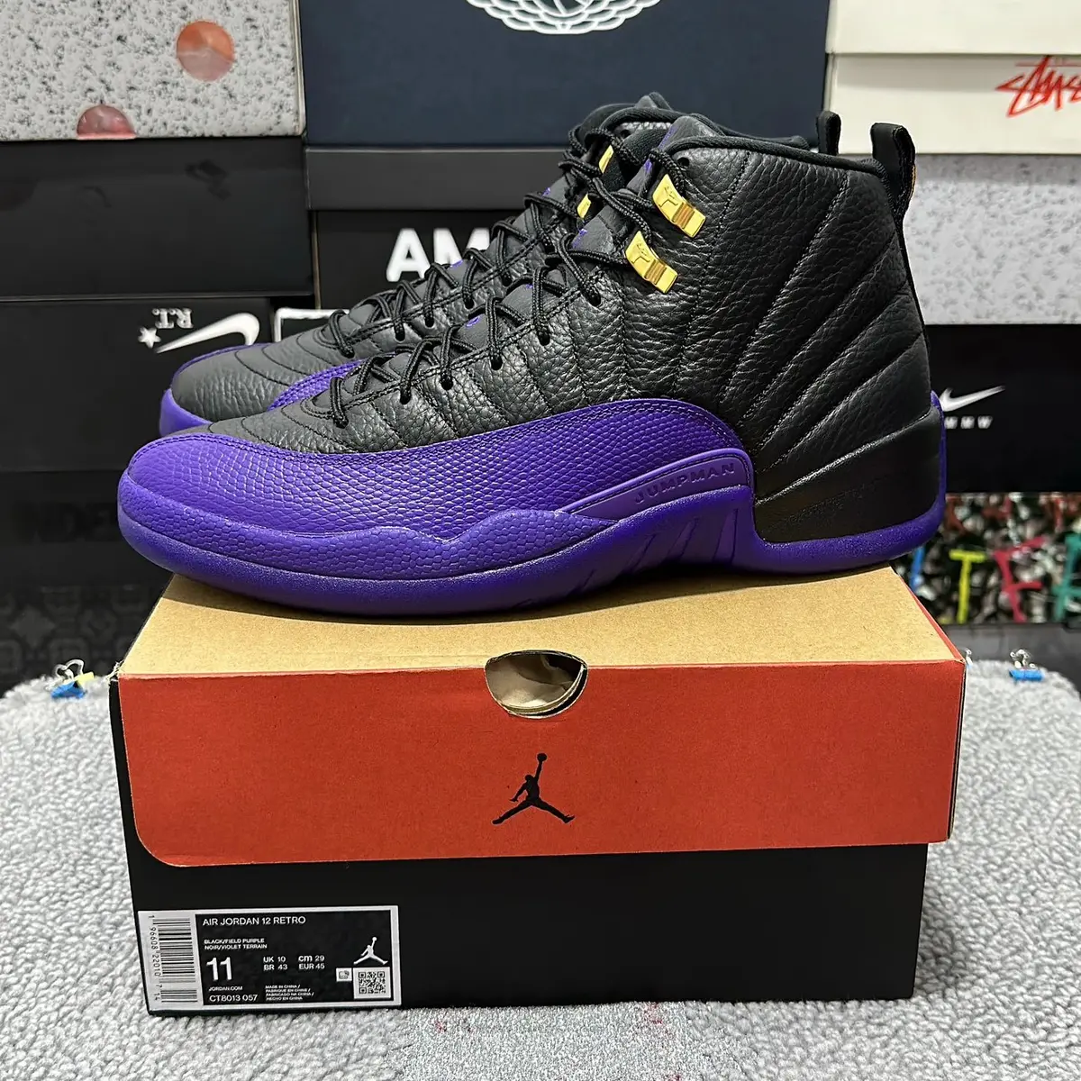 海外 8/12 発売予定！ナイキ エア ジョーダン 12 “レイカーズ/ブラック/フィールドパープル” (NIKE AIR JORDAN 12 “Lakers/Black/Field Purple”) [CT8013-057]