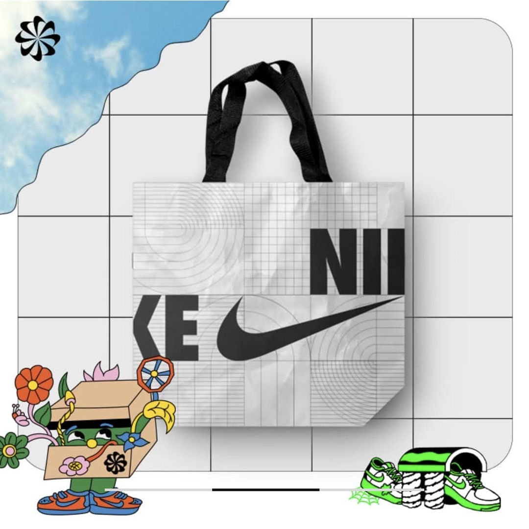 ナイキストアにて地球環境を好悪慮したエコバッグが登場 (NIKE STORE)