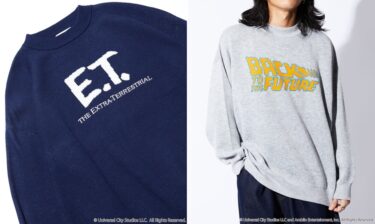 FREAK’S STORE MOVIE COLLECTION 2022 F/W 別注 “E.T.” “BACK TO THE FUTURE” クルーネック ジャガードニット (フリークスストア ムービー コレクション)