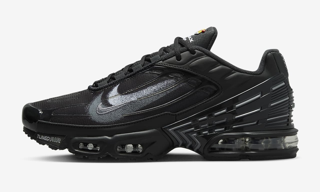 海外発売！ナイキ エア マックス プラス 3 “ブラック/スモークグレー/ホワイト” (NIKE AIR MAX PLUS 3 “Black/Smoke Grey/White”) [FD0659-001]