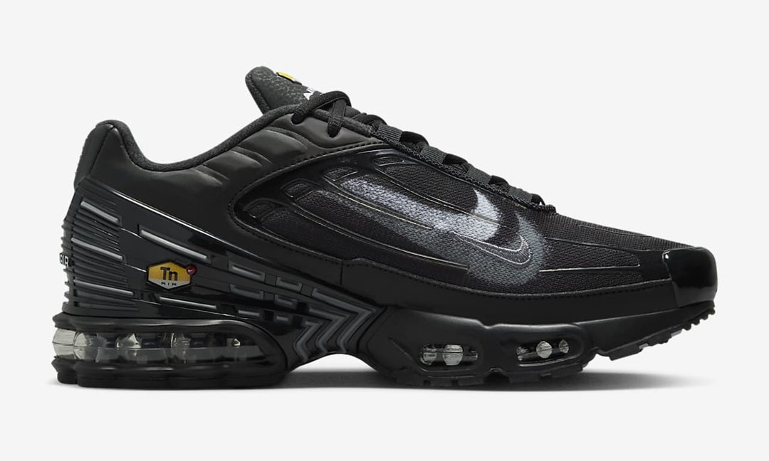 海外発売！ナイキ エア マックス プラス 3 “ブラック/スモークグレー/ホワイト” (NIKE AIR MAX PLUS 3 “Black/Smoke Grey/White”) [FD0659-001]