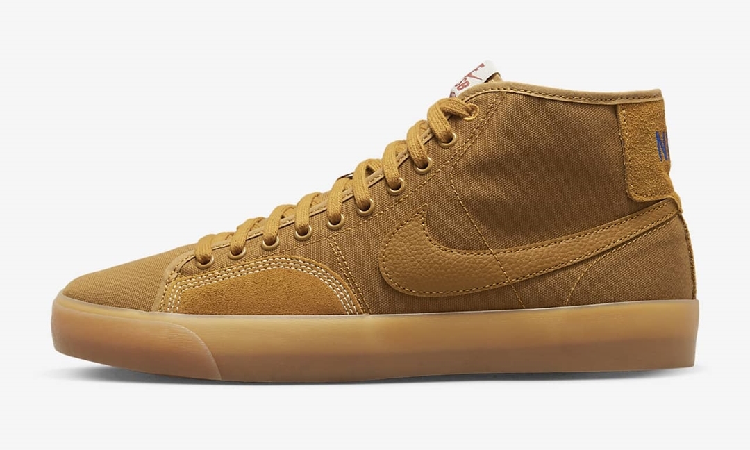 海外発売！ナイキ SB ブレーザー コート ミッド プレミアム “デザートオークル” (NIKE SB BLAZER COURT MID PREMIUM “Desert Ochre”) [DZ3743-700]