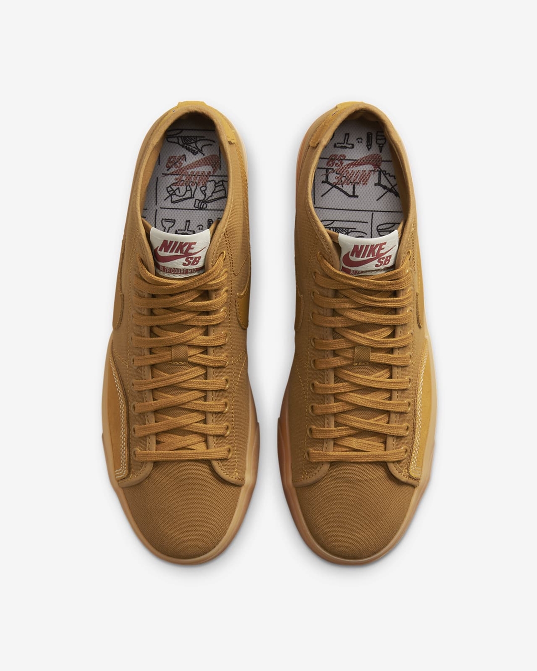 海外発売！ナイキ SB ブレーザー コート ミッド プレミアム “デザートオークル” (NIKE SB BLAZER COURT MID PREMIUM “Desert Ochre”) [DZ3743-700]