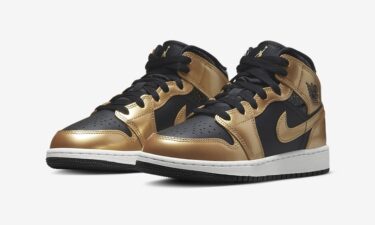 【国内 12/17 発売】ナイキ GS エア ジョーダン 1 ミッド SE “ブラック/メタリックゴールド” (NIKE GS AIR JORDAN 1 MID SE “Black/Metallic Gold”) [DR6967-071]