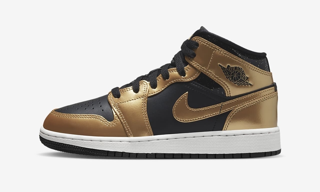 【国内 12/17 発売】ナイキ GS エア ジョーダン 1 ミッド SE “ブラック/メタリックゴールド” (NIKE GS AIR JORDAN 1 MID SE “Black/Metallic Gold”) [DR6967-071]